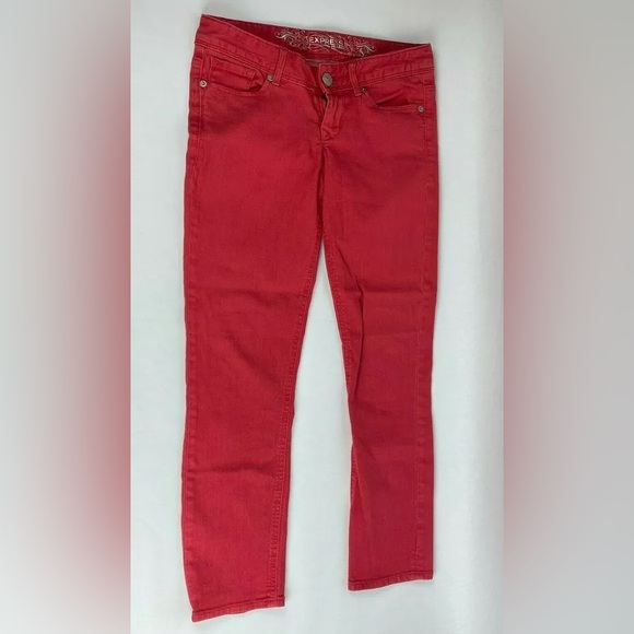 Express red low rise crop - Picture 6 of 9